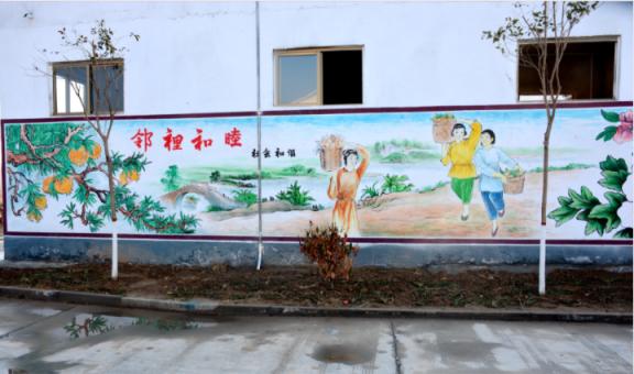 延川乡镇文化墙 乡风文明焕发新活力